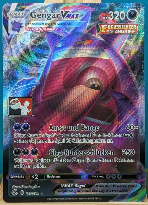 POKEMON - PLAY Pokemon Prize Pack - Gengar VMAX - 157/264 - deutsch