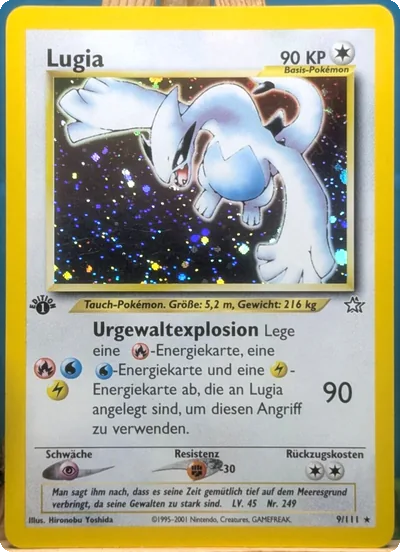 POKEMON - Neo Genesis - Lugia - 9/111  1. Edition - sehr guter Zustand - deutsch