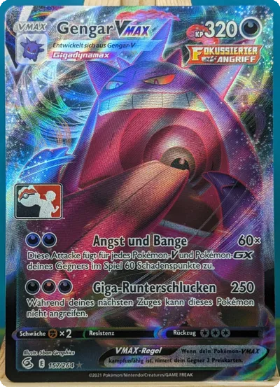 POKEMON - PLAY Pokemon Prize Pack - Gengar VMAX - 157/264 - deutsch